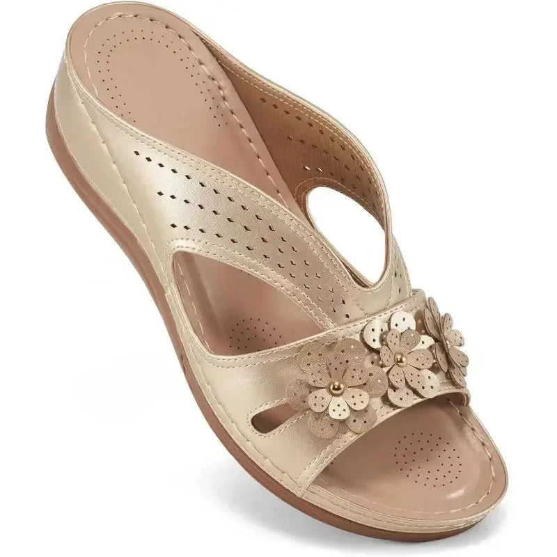 Hollow Wedge Sandals for Women – Stylish & Comfortable White Wedge Heels