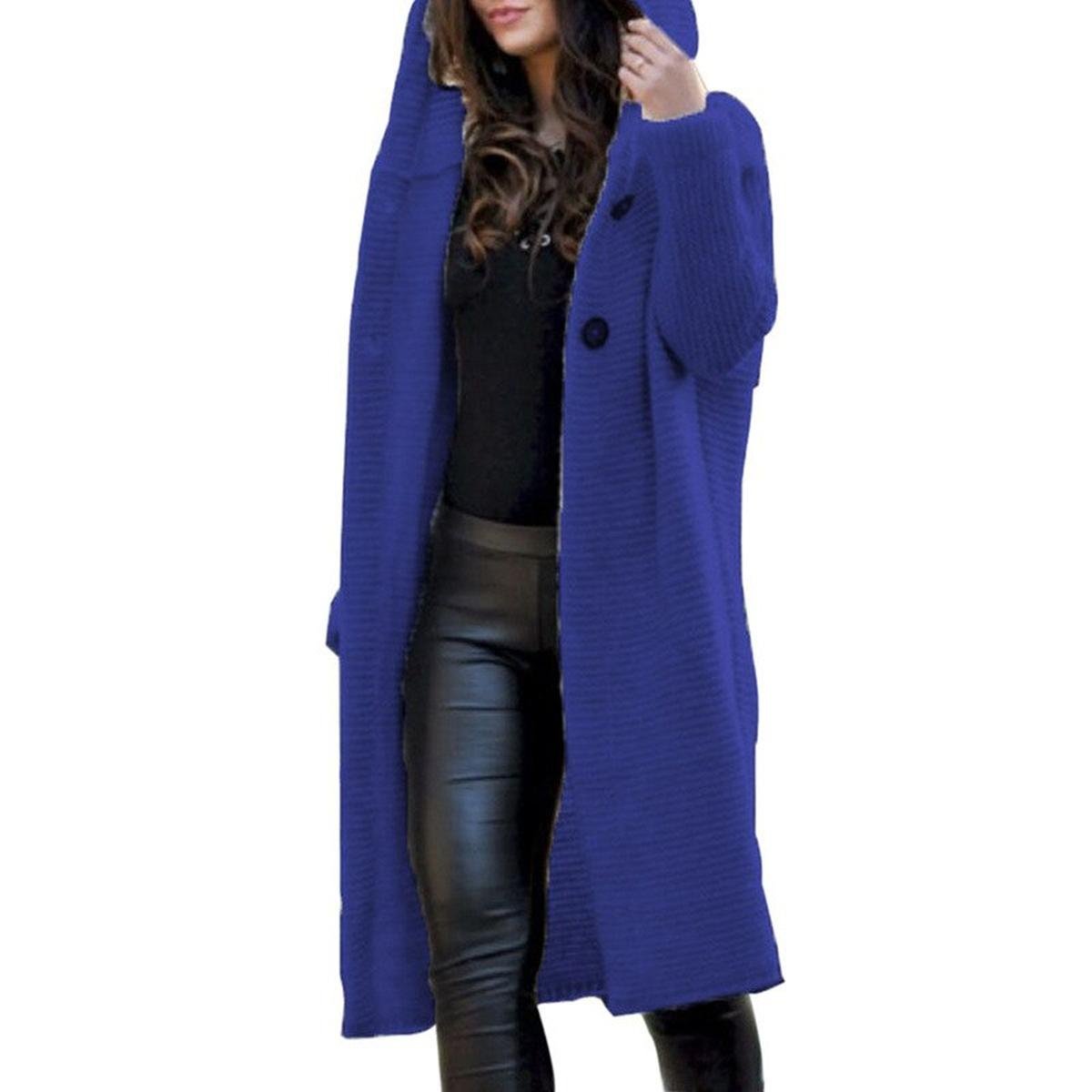 Ladies Lightweight Hooded Open Cardigan