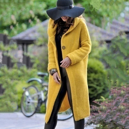 Ladies Lightweight Hooded Open Cardigan
