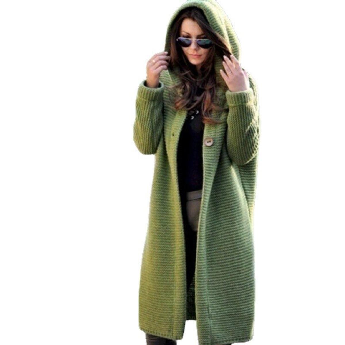 Ladies Lightweight Hooded Open Cardigan - VibreMode