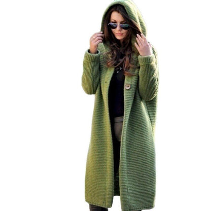 Ladies Lightweight Hooded Open Cardigan - VibreMode
