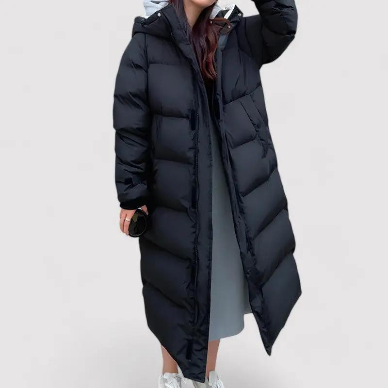 Women's Hooded Puffer Parka Jacket Waterproof Warm - VibreMode