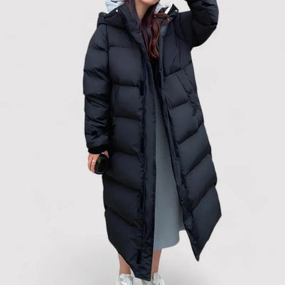 Women's Hooded Puffer Parka Jacket Waterproof Warm - VibreMode