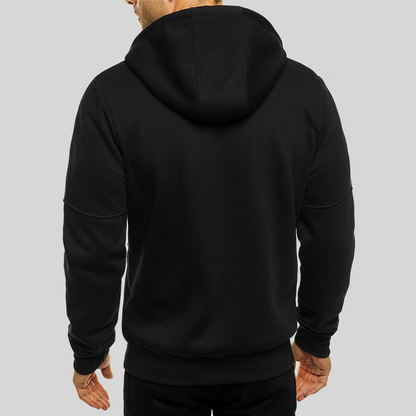 Men's Hooded Zip Up Casual Jacket