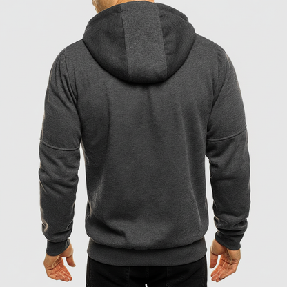 Men's Hooded Zip Up Casual Jacket
