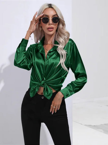 Elegant Silk Loose Fit Top