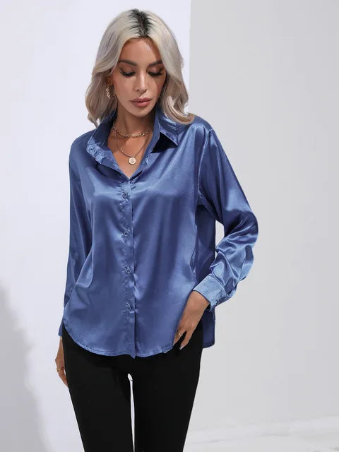 Elegant Silk Loose Fit Top