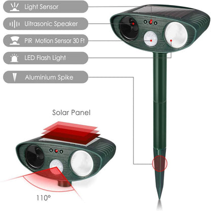Solar Ultrasonic Rabbit Repellent Device - VibreMode