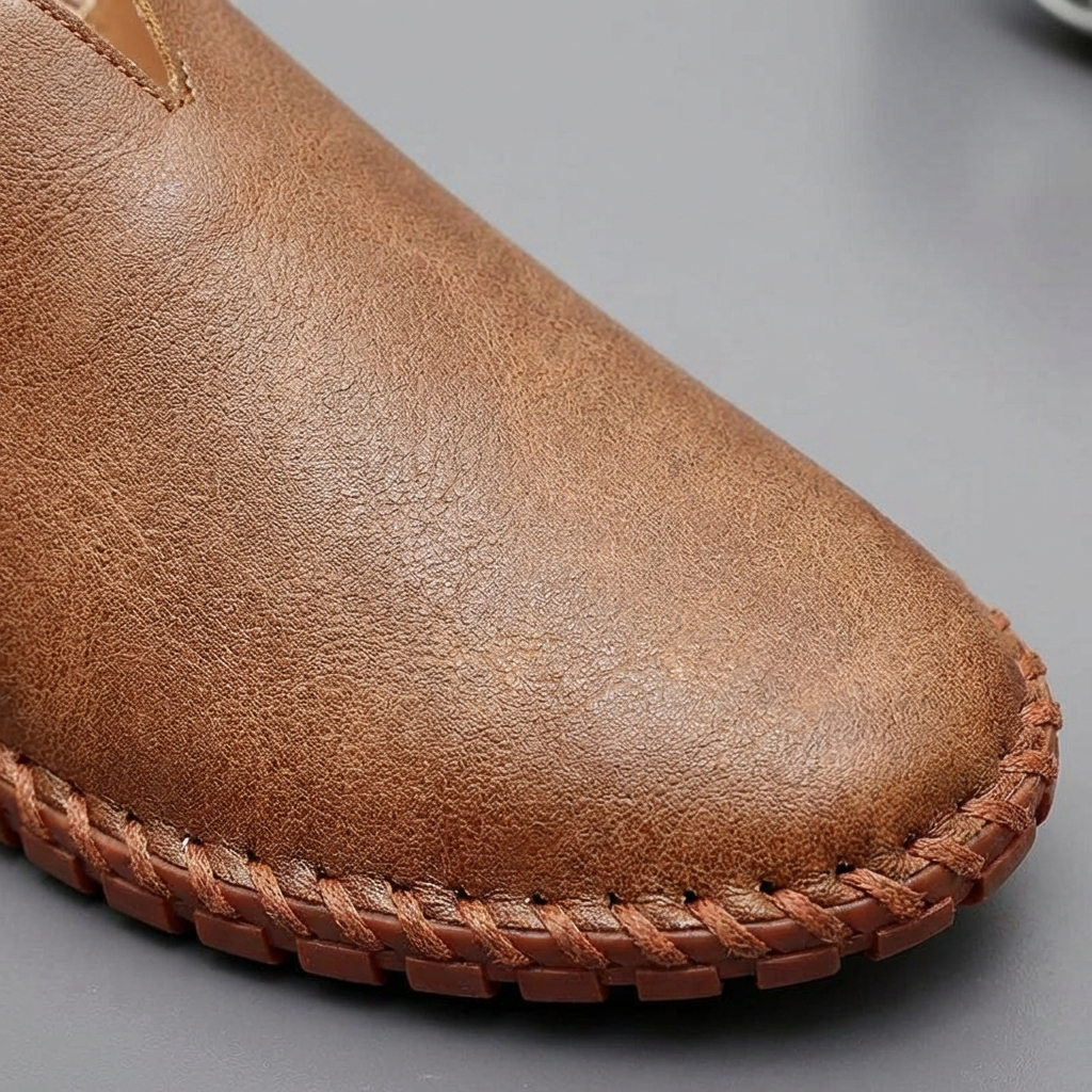 Comfortable Men's Slip-On Leather Loafers Shoes