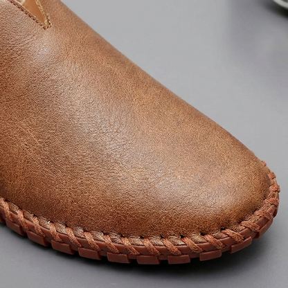 Comfortable Men's Slip-On Leather Loafers Shoes