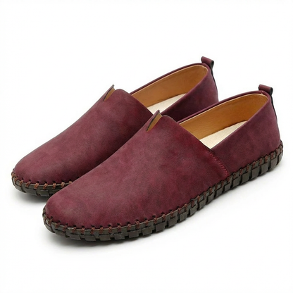 Comfortable Men's Slip-On Leather Loafers Shoes