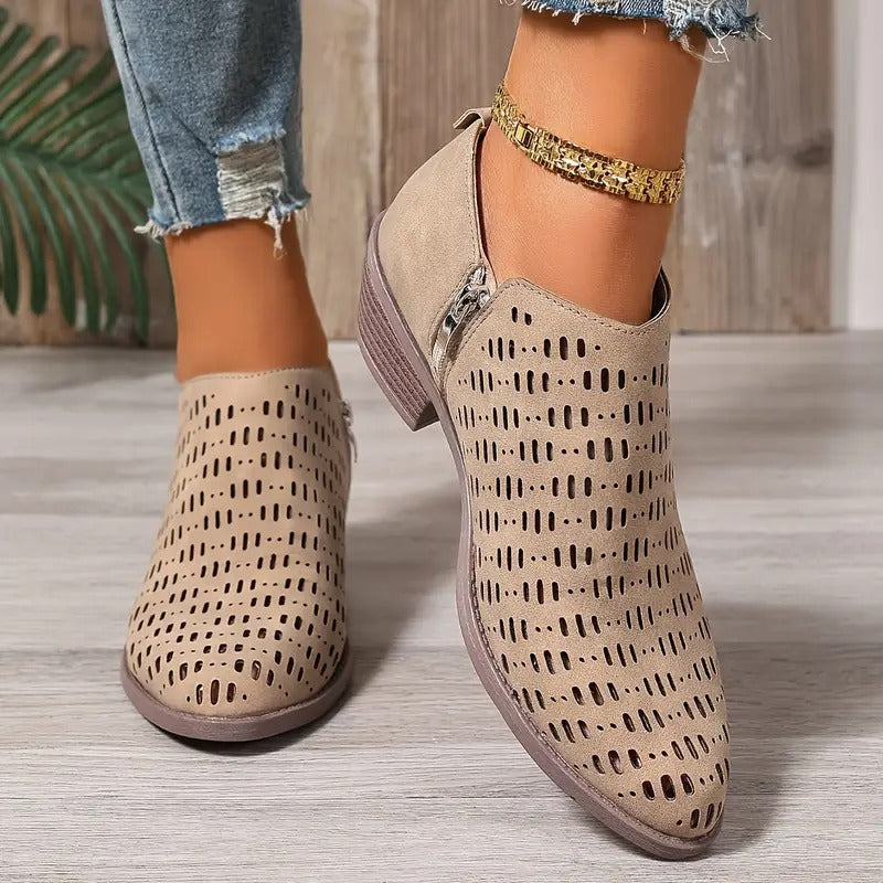 Elegant Ladies Summer Open Toe Ankle Boots - VibreMode