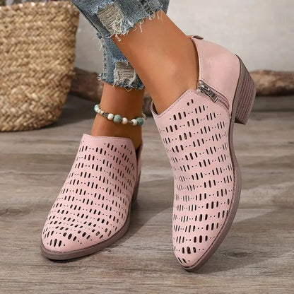 Elegant Ladies Summer Open Toe Ankle Boots