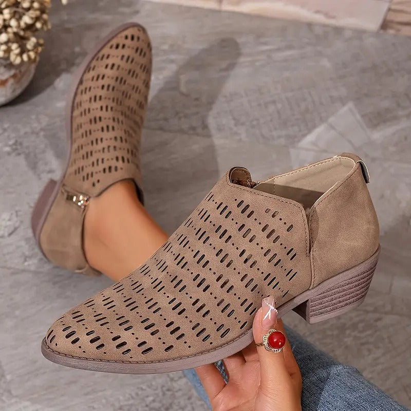 Elegant Ladies Summer Open Toe Ankle Boots