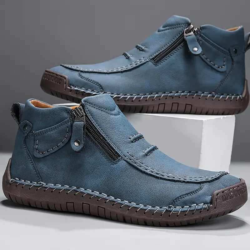 Men's Ankle Boots Zip Closure