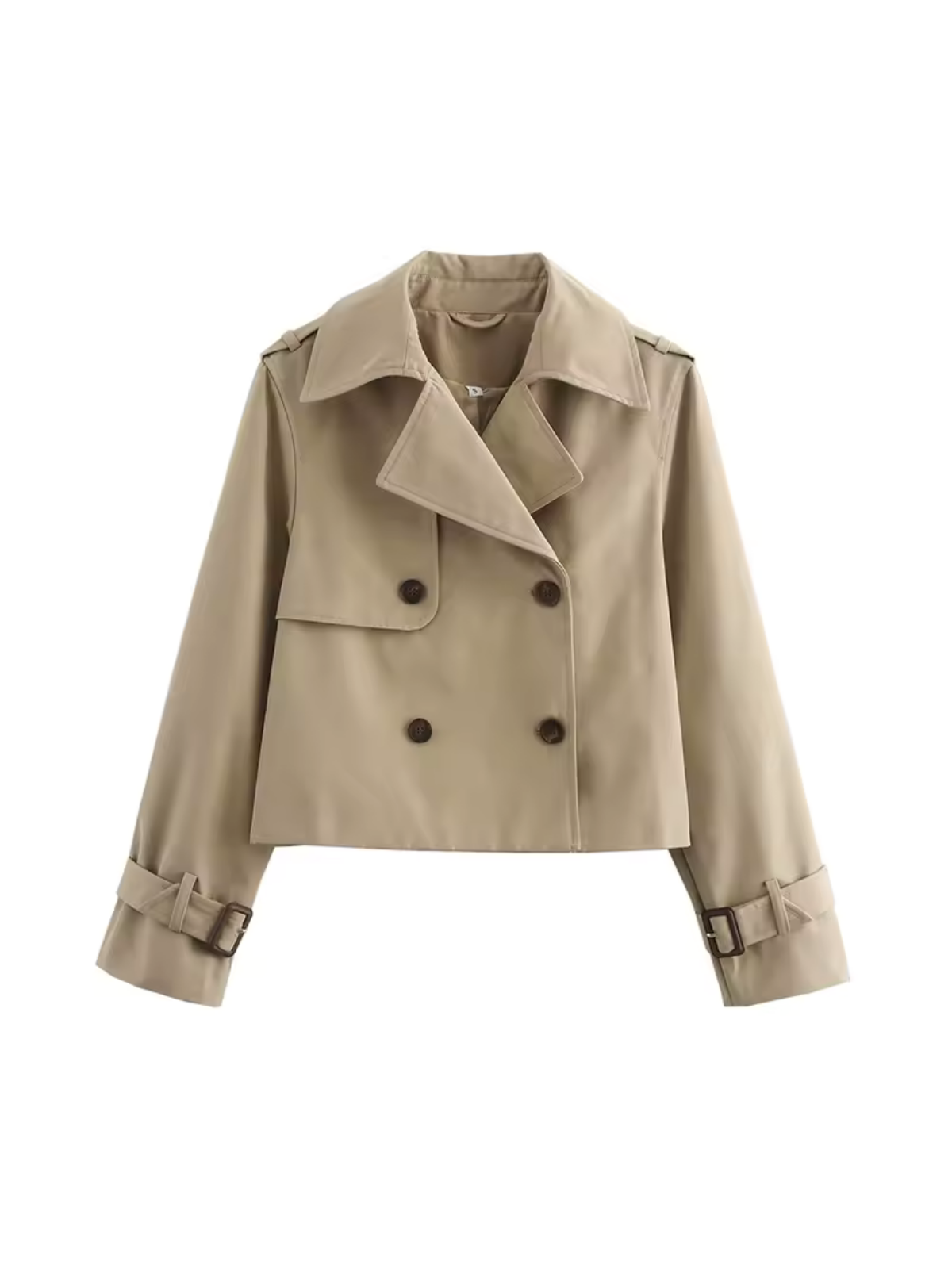 Women's Waterproof Trench Coat Belted Notched Collar - VibreMode