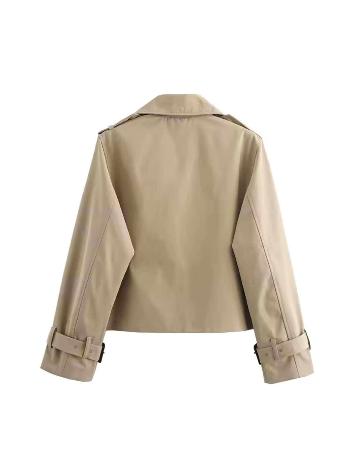 Women's Waterproof Trench Coat Belted Notched Collar