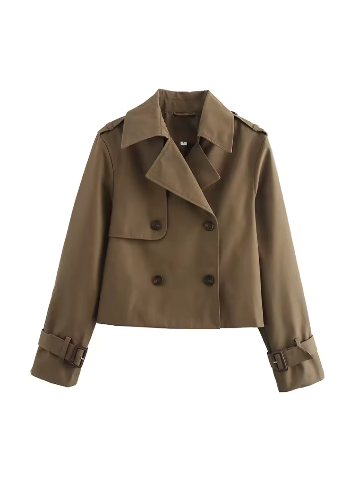 Women's Waterproof Trench Coat Belted Notched Collar