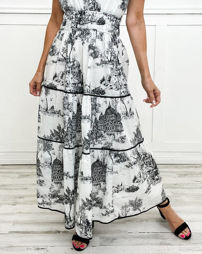 Elegant Floral Floor Length Dress