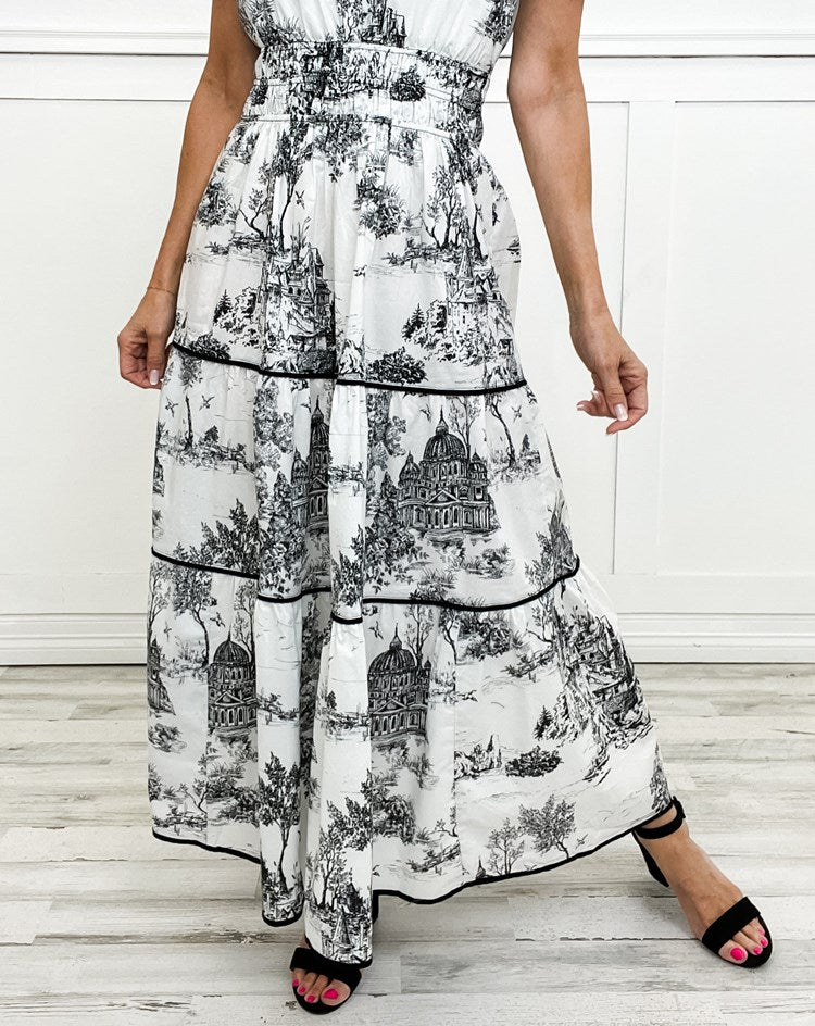 Classic Floral Long Dress