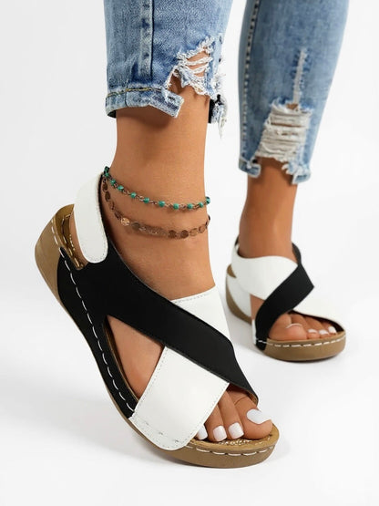 Women's Platform Wedge Sandals Olive