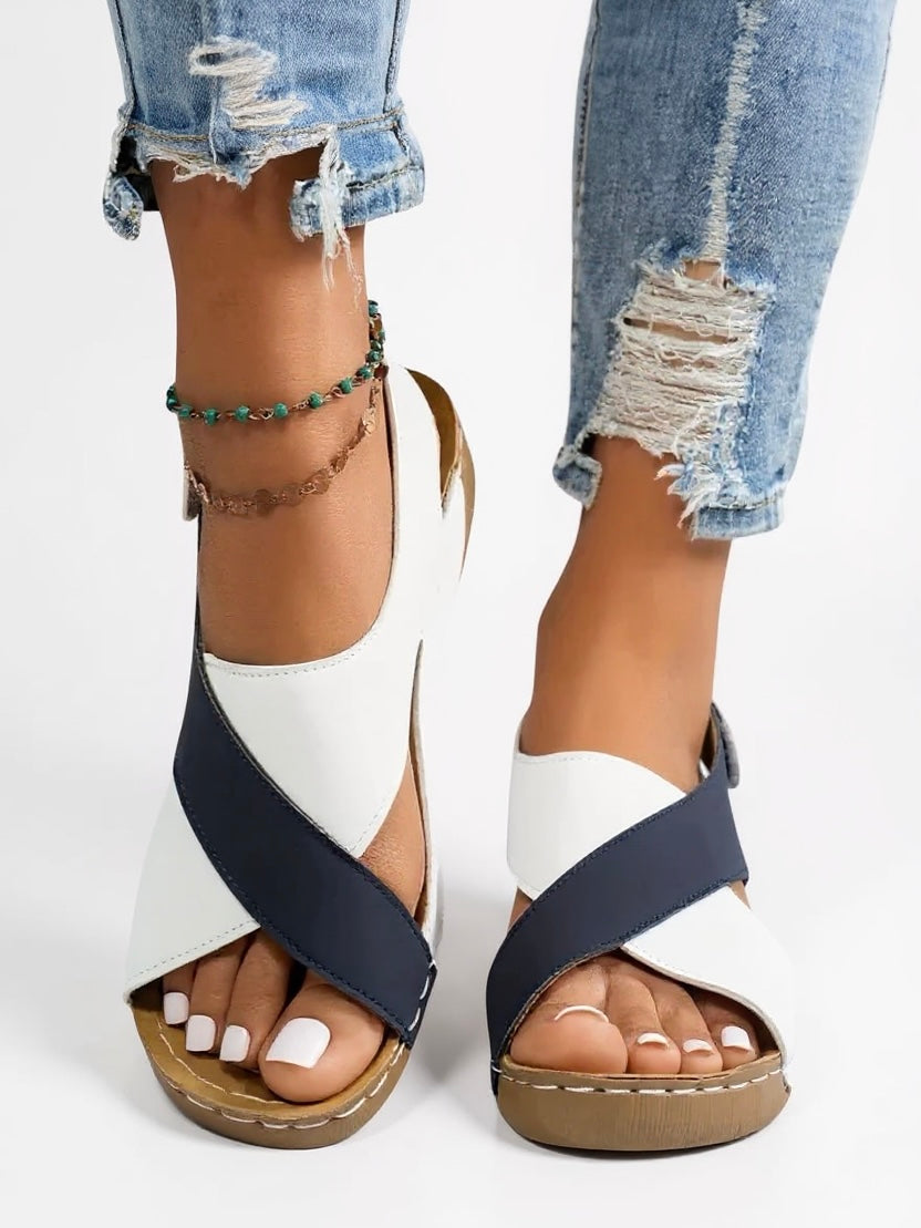 Women's Platform Wedge Sandals Olive