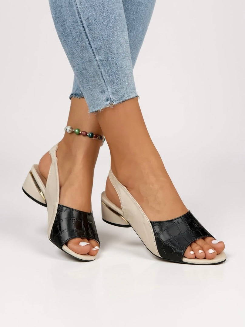 Red Adjustable Strappy Women's Sandals - VibreMode
