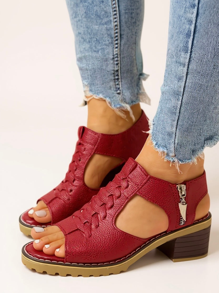 Comfortable Women's High Heel Padded Sandals