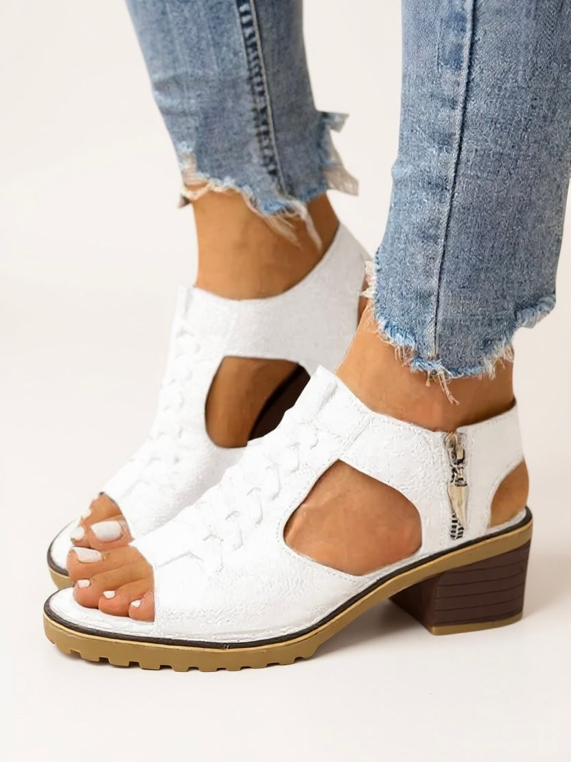 Comfortable Women's High Heel Padded Sandals