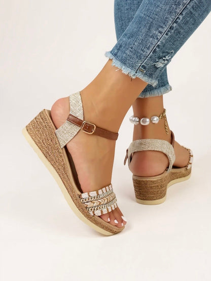 Effie Women's Woven Wedge Sandals