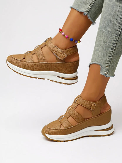 Women's Platform Sandals Adjustable Walking Shoes