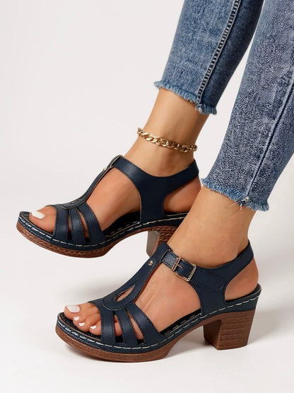 Women's Block Heel Sandals Saffron