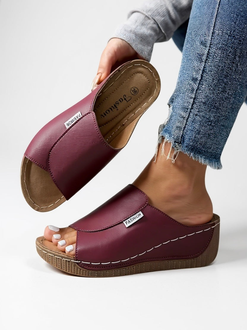 Women's Platform Cushioned Slides