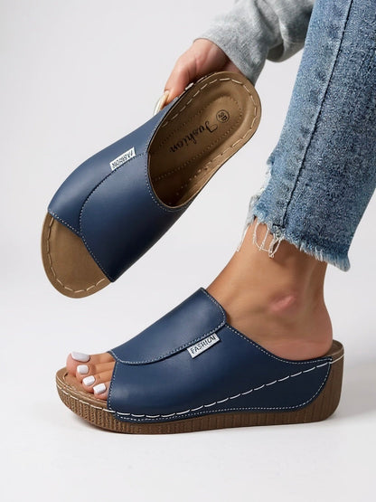 Women's Platform Cushioned Slides