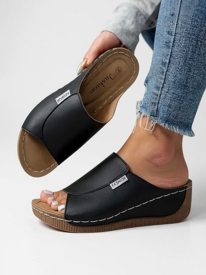 Women's Platform Cushioned Slides - VibreMode