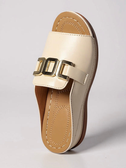 Comfy Women's Buckled Sandal Slides