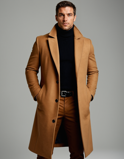 Men's Classic Wool Winter Overcoat
