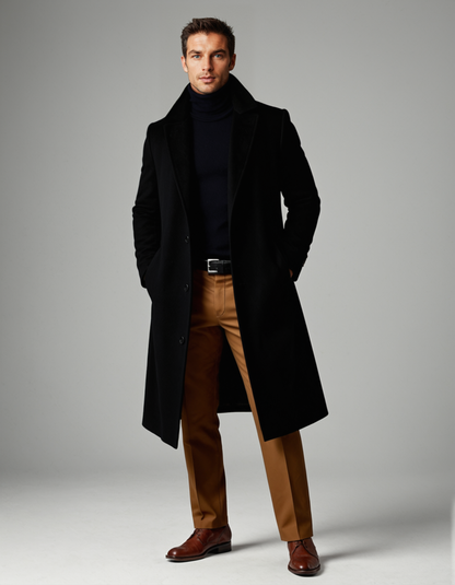 Men's Classic Wool Winter Overcoat