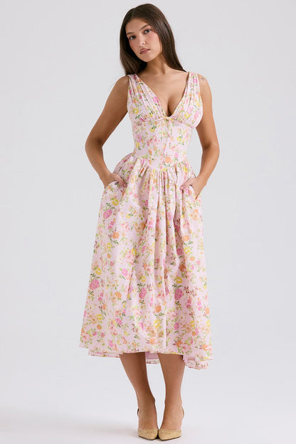 Women's Wedding Guest Dress Summer Floral