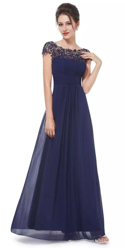 Women's V-Neck Bride Mother Dress