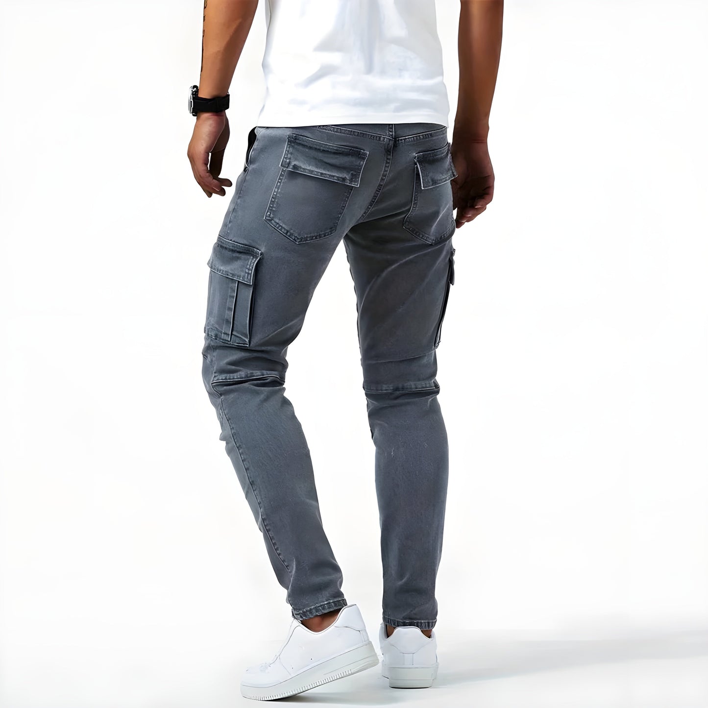 Men's Slim Fit Cargo Pants Multi Pocket