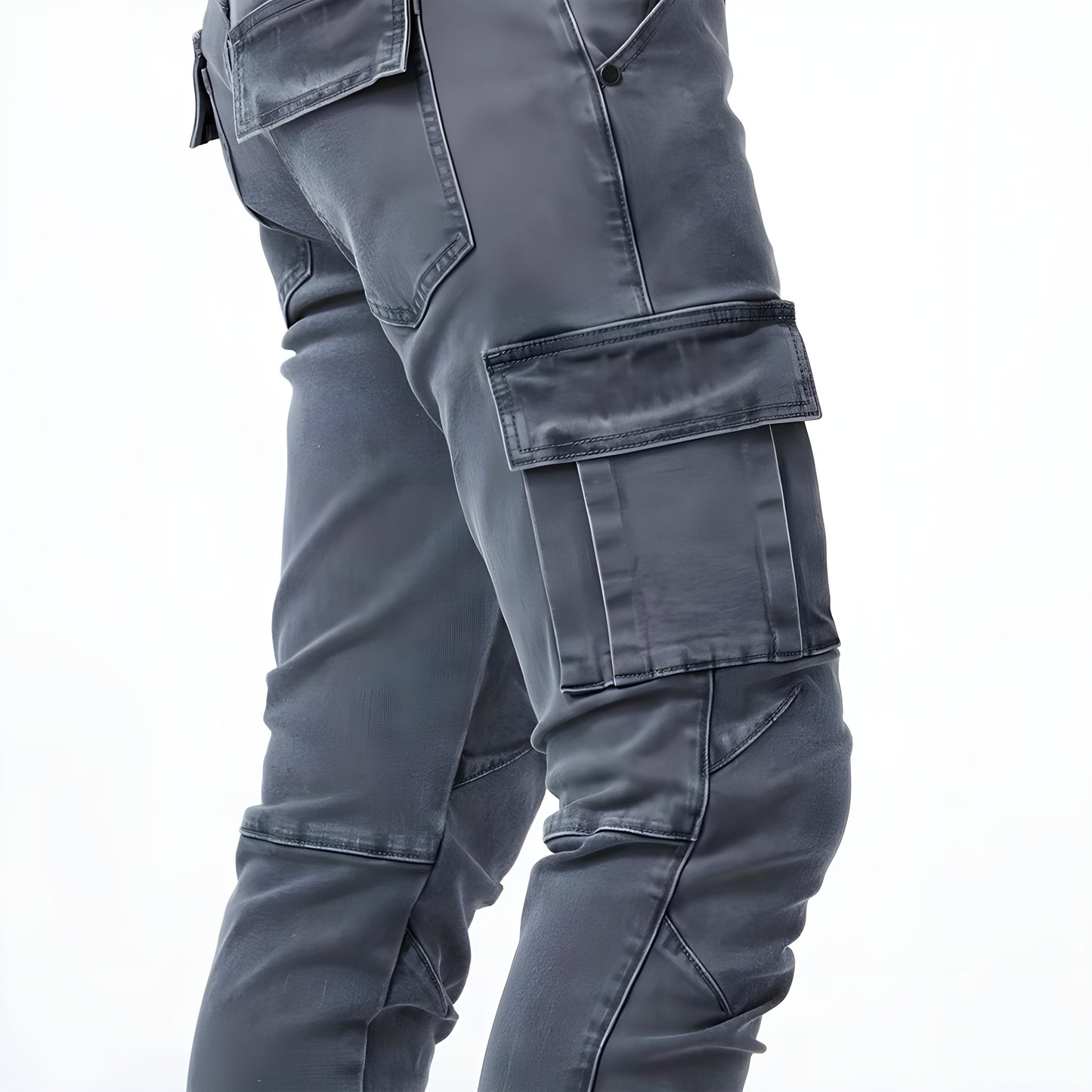 Men's Slim Fit Cargo Pants Multi Pocket