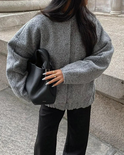 Women's Tweed Jacket Classic Outerwear