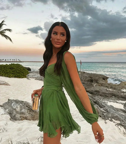 Chic Little Bodycon Wrap Dress