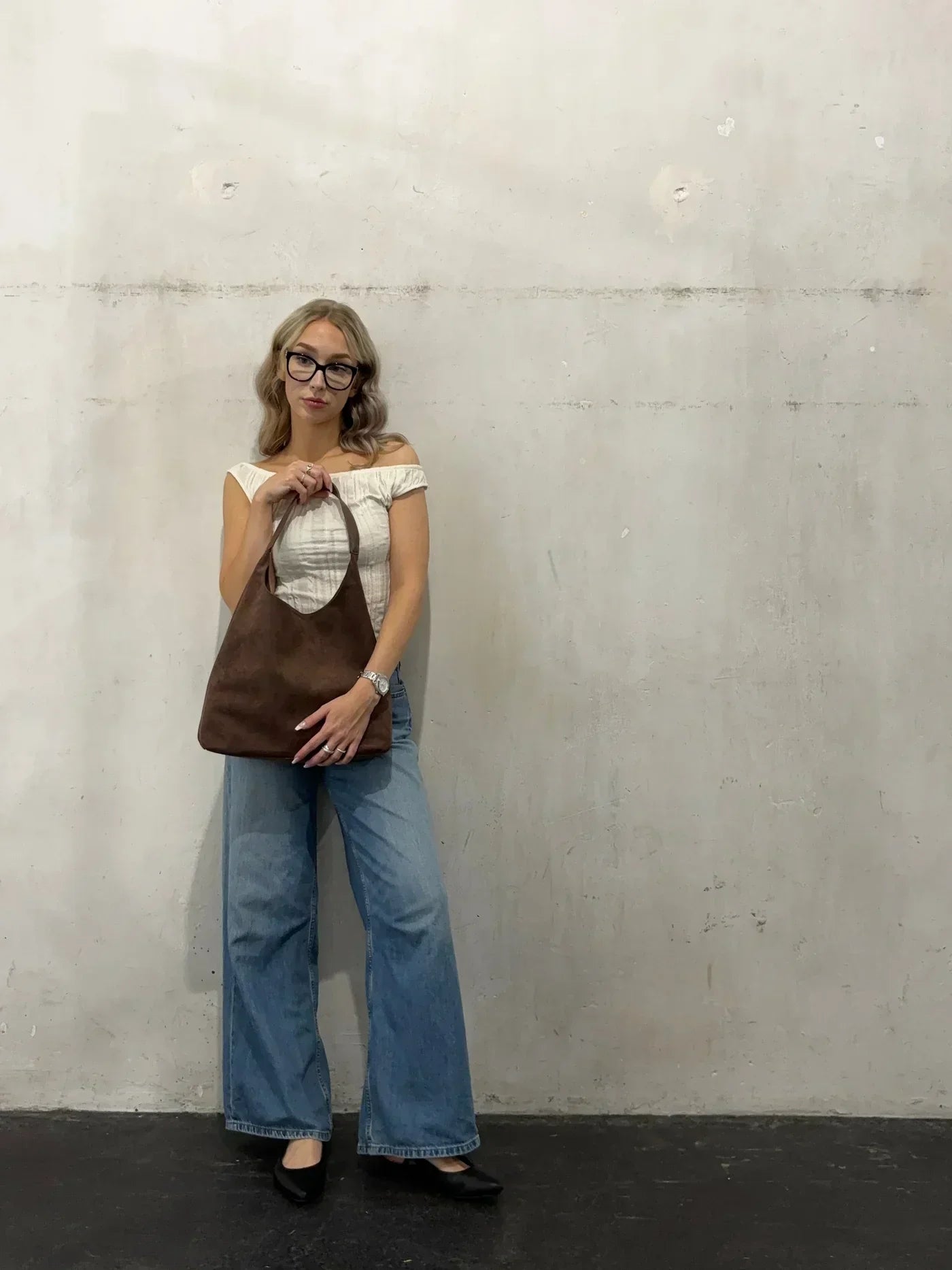 Women's Suede Shoulder Bag