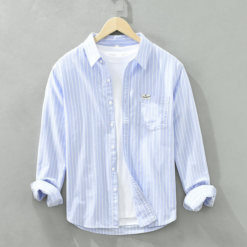 Classic Stripe Relaxed Fit Shirt - VibreMode