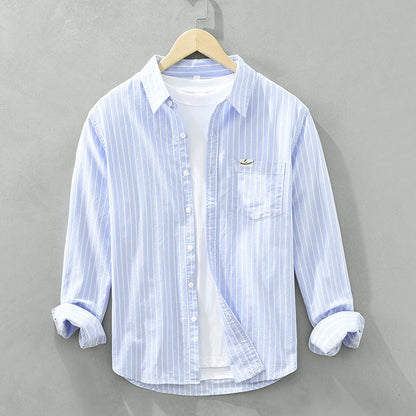 Classic Stripe Relaxed Fit Shirt - VibreMode