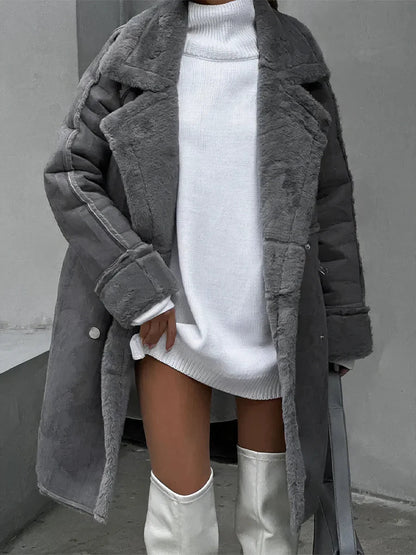 Women's Sherpa Jacket Cozy Fleece Lined