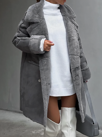 Women's Sherpa Jacket Cozy Fleece Lined