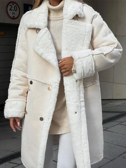 Women's Sherpa Jacket Cozy Fleece Lined - VibreMode